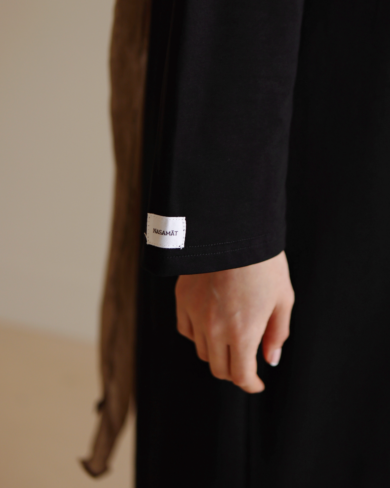 Nasma T-shirt Cotton Dress - Black